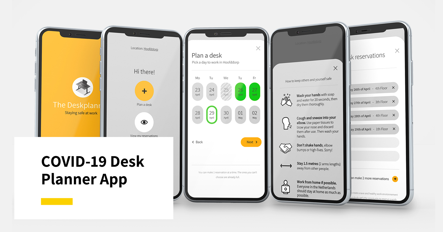 Terug naar kantoor met de COVID19 Desk Planner App Macaw